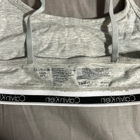 Calvin Klein Light Gray Bralette - Picture 3 of 3
